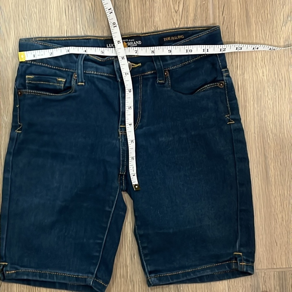 Lucky Brand Girls Jean Shorts Bermuda Vintage Long Zoe Jegging Adjustable Waist - Picture 9 of 12